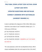 PN2 FINAL EXAM LATEST 2024 ACTUAL EXAM  LATEST 2024 WITH UPDATED QUESTIONS AND DETAILED  CORRECT ANSWERS WITH RATIONALES  (ALREADY GRADED A+)