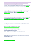 HESI RN PHARMACOLOGY VERSION 5 AND HESI PN PHARMACOLOGY VERSION 5 BOTH COMBINED EXAM 2024-2025 QUESTIONS AND CORRECT VERIFIED ANSWERS /100% PASS SOLUTION / ALREADY GRADED A+