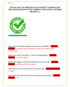 C787 OA WGU NUTRITION EXAM NEWEST VERSION 2024-  2025| 100 QUESTIONS WITH CORRECT DETAILED ANSWERS  GRADED A+