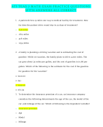 ATI ADVANCED PHARMACOLOGY EXAM QUESTION AND ANSWERS