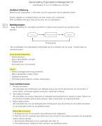 Samenvatting Organisatie & Management (Marcus & van Dam) hoofdstuk 8, 9 & 10