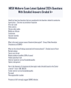 NR511 Midterm Exam Latest Updated 2024 Questions  With Detailed Answers Graded A+