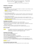 Samenvatting Projectmanagement (Roel Grit) Hoofdstukken 1-4 en 6!