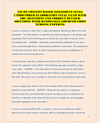 ATI RN CONCEPT BASED ASSESSMENT LEVEL 3 PROCTORED ELABORATION FINAL EXAM WITH 300+ QUESTIONS AND CORRECT DETAILD SOLUTIONS WITH RATIONALES (SOURCED FROM  NURSING EXPERTS)