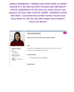 IHUMAN BUNDLE FOR CAMILLA FRANKLIN’S I HUMAN CASE STUDY WEEK 10 EXPERT REVIEW OF A 48 YEAR OLD WITH FATIGUE AND IRRITABILITY ACTUAL SCREENSHOT OF THE CASE ALL PAGES (history and physical ) ACTUAL CASE STUDY BY EXPERT FEEDBACK LATEST 2024-2025 / Comprehensive Camilla Fran x COMPREHESIVE CAMILLA FRANKLIN I HUMAN CASE 48 Y/RS OLD REASON FOR ENCOUNTER FATIGUE AND IRRITABILITY LATEST CASE REVIEW 2024-2025.