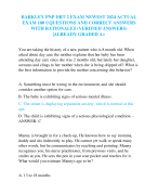 BARKLEY PNP DRT 2 EXAM NEWEST 2024 ACTUAL  EXAM 100 UQUESTIONS AND CORRECT ANSWERS  WITH RATIONALES (VERIFIED ANSWERS) |ALREADY GRADED A+