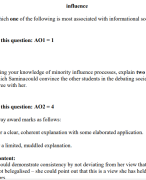 AQA A-Level Psychology Paper 1 Introductory  TopicsIn Psychology Mark Scheme 100%Complete Detailed  