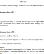 AQA A-Level Psychology Paper 1 Introductory  TopicsIn Psychology Mark Scheme 100%Complete Detailed  Verified Answers Updated 2024