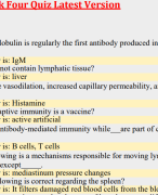 BIO 255 EXAM 1 LATEST (2024)&VERIFIED CORRECT  ANSWERS