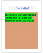 Nursing a Concept Based Approach to Learning: Reproduction 2024/2025