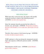 RNFA FINAL EXAM, PRACTICE EXAM AND STUDY  GUIDE NEWEST 2024 ACTUAL EXAM 800 QUESTIONS  AND CORRECT DETAILED ANSWERS (VERIFIED  ASNWERS) |ALREADY GRADED A+