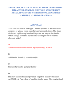 AANP EXAM, PRACTICE EXAM AND STUDY GUIDE NEWEST  2024 ACTUAL EXAM 450 QUESTIONS AND CORRECT  DETAILED ANSWERS WITH RATIONALES (VERIFIED  ANSWERS) |ALREADY GRADED A+