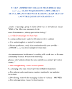 ATI RN COMMUNITY HEALTH PROCTORED 2024  ACTUAL EXAM 90 QUESTIONS AND CORRECT  DETAILED ANSWERS WITH RATIONALES (VERIFIED  ANSWERS) |ALREADY GRADED A+