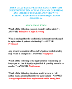 AMCA CMAC EXAM, PRACTICE EXAM AND STUDY  GUIDE NEWEST 2024 ACTUAL EXAM 450 QUESTIONS  AND CORRECT DETAILED ANSWERS WITH  RATIONALES (VERIFIED ANSWERS) |ALREADY  GRADED A+