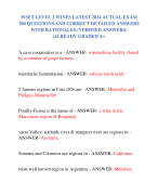 WSET LEVEL 2 WINES LATEST 2024 ACTUAL EXAM  300 QUESTIONS AND CORRECT DETAILED ANSWERS  WITH RATIONALES (VERIFIED ANSWERS) |ALREADY GRADED A+
