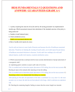 HESI FUNDAMENTALS V2 QUESTIONS AND  ANSWERS GUARANTEED (GRADE A+)