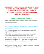 PROPHECY CORE MANDATORY PART 1,2 AND 3  NURSING RELIAS LATEST 2024 ACTUAL EXAM  COMPLETE QUESTIONS AND CORRECT  DETAILED ANSWERS (VERIFIED ANSWERS) |ALREADY GRADED A+