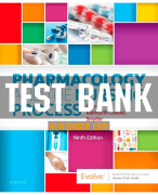 TEST BANK Pharmacology and the Nursing Process 9th Edition Linda Lane Lilley, Shelly Rainforth Colli