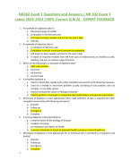 NR 601 MIDTERM EXAM (4 LATEST VERSIONS 2023-2024 )EACH VERSION  WITH 100 QUESTIONS AND CORRECT ANSWERS WITH RATIONALES| ALREADY RATED A