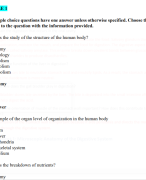 BIO 105 CHAPTER 15: BACTERIA AND ARCHAEA  INQUISITIVE ALL QUESTIONS WITH VERIFIED ANSWERS  LATEST 2024 (COMPLETE)