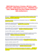 NRNP 6665 Final Exam (2 Versions, 200 Q & A, Latest-2022/2023) / NRNP 6665N Final Exam / NRNP6665 Final Exam / NRNP-6665N Final Exam: Walden University | 100% Verified Q & A 