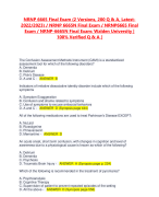 NRNP 6665 Final Exam (2 Versions, 200 Q & A, Latest-2022/2023) / NRNP 6665N Final Exam / NRNP6665 Final Exam / NRNP-6665N Final Exam: Walden University | 100% Verified Q & A 