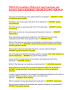 NRNP 6665 Final Exam (2 Versions, 200 Q & A, Latest-2022/2023) / NRNP 6665N Final Exam / NRNP6665 Final Exam / NRNP-6665N Final Exam: Walden University | 100% Verified Q & A 