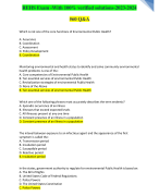 NR509 FINAL EXAM 2022/2023 Advanced Physical Assessment Questions and answers graded A+ 3P’s EXAM