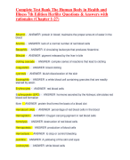 Complete Test Bank The Human Body in Health and Illness 7th Edition Herlihy Questions