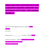 MRSO EXAM PREP QUESTIONS WITH VERY ELABORATED ANSWERS CORRECTRY WELL ORGANIZED LATEST 2024 – 2025 ALREADY GRADED A+