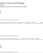 Test One MCQs Answers - Human Physiology | PCB 3703, latest 2023 Exams for Human Biology