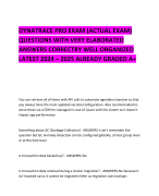 DYNATRACE PRO EXAM (ACTUAL EXAM)  QUESTIONS WITH VERY ELABORATED ANSWERS CORRECTRY WELL ORGANIZED LATEST 2024 – 2025 ALREADY GRADED A+ 