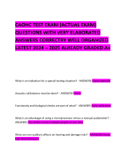 CAOHC TEST EXAM (ACTUAL EXAM)  QUESTIONS WITH VERY ELABORATED ANSWERS CORRECTRY WELL ORGANIZED LATEST 2024 – 2025 ALREADY GRADED A+