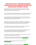 AMLS POST TEST 3 RD EDITION ADVANCED  EXAM 2024-2025 GOOD QUESTIONS AND 100%  GUARANTEED ANSWERS A GRADE