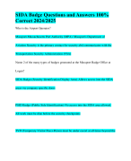NJ & NY Port Authority SIDA Practice Questions Answered 100% Correctly| Latest 2024-2025