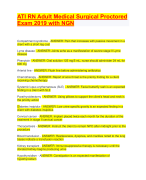 ATI RN Adult Medical Surgical Proctored Exam 2019 with NGN