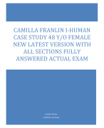 CAMILLA FRANLIN I-HUMAN  CASE STUDY 48 Y/O FEMALE  NEW LATEST VERSION WITH  ALL SECTIONS FULLY  ANSWERED