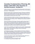 NURS 611 patho exam 1 & TEST BANK 2024-2025 COMPLETE QUESTIONS & CORRECT ANSWERS WITH RATIONALES. GRADED A+ (MARYVILLE UNIVERSITY)