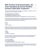 Peds ATI Proctored Exam Dynamic Quizzes & Correct, Verified Answers 2024-2025. Already Graded A+. 