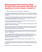 C475 Care of the Older Adult Real 2024-2025 Questions & Correct, Verified Answers Already Graded A+.