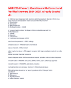 NIH Stroke Scale Group A Patient 1-6. Latest Edition 2024-2025. Already Graded A+.