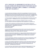 ATI CAPSTONE LEADERSHIP EXAM 2024 ACTUAL  EXAM COMPLETE 80 QUESTIONS WITH DETAILED  VERIFIED ANSWERS (100% CORRECT ANSWERS) /  ALREADY GRADED A+