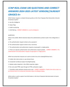 CCNP REAL EXAM 100 QUESTIONS AND CORRECT  ANSWERS 2024-2025 LATEST VERSION//ALREADY  GRADED A+