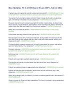 Bio-Medicine NCCAOM Board Exam 100% Solved 2024