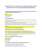 Agile Safe 5.1 Test, Real Exam 150 Questions AND Answers 2022-2023| All Lessons Updated 2022-2023|Graded A