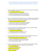 PROPHECY GENERAL ICU A RN V3 QUESTIONS &  ANSWERS, DISTINCTION LEVEL ASSIGNMENT/ FALL  2023