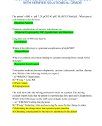 PROPHECY GENERAL ICU A RN V3 QUESTIONS &  ANSWERS, DISTINCTION LEVEL ASSIGNMENT/ FALL  2023