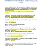 RN VATI ADULT MEDICAL SURGICAL 2019 REAL QUESTIONS WITH  VERIFIED SOLUTIONS/A+ GRADE