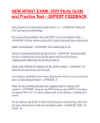 NEW RPSGT EXAM-2023Study Guide  and Practice Test–EXPERT FEEDB