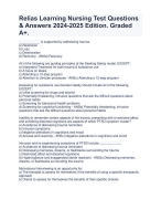 Bio 201: Chapter 13-The Peripheral Nervous System & Reflex Activity 2024. Graded A+.